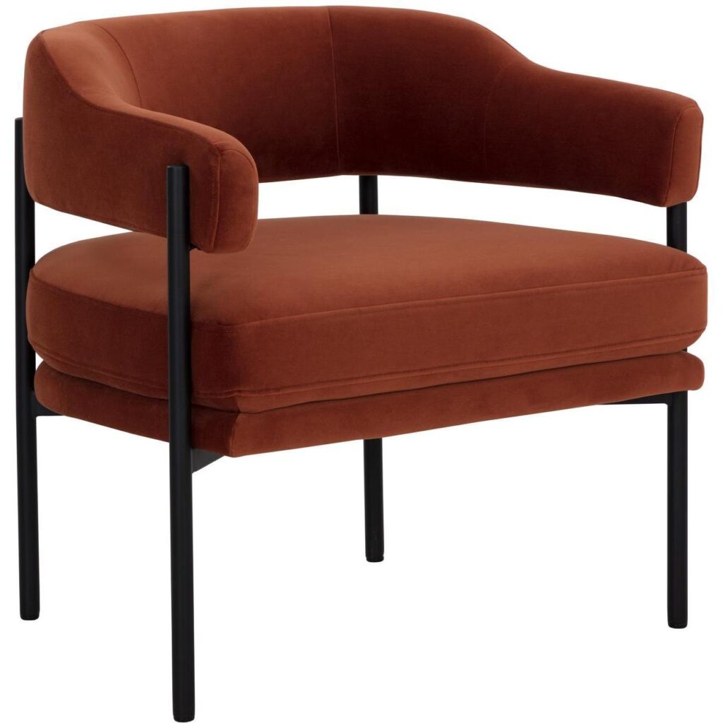 Lola Lounge Chair - Meg Rust