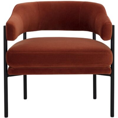 Lola Lounge Chair - Meg Rust 109911 109911 LOLA LOUNGE CHAIR MEG RUST 1