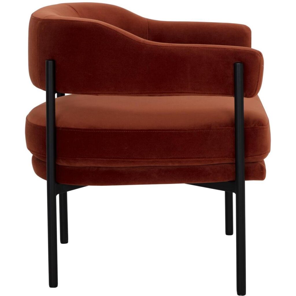 Lola Lounge Chair - Meg Rust - Image 3