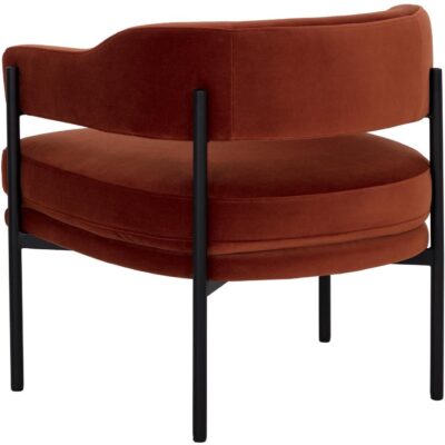 Lola Lounge Chair - Meg Rust 109911 109911 LOLA LOUNGE CHAIR MEG RUST 3