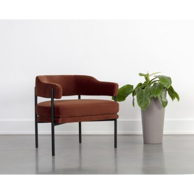 Lola Lounge Chair - Meg Rust 109911 109911 LOLA LOUNGE CHAIR MEG RUST 5