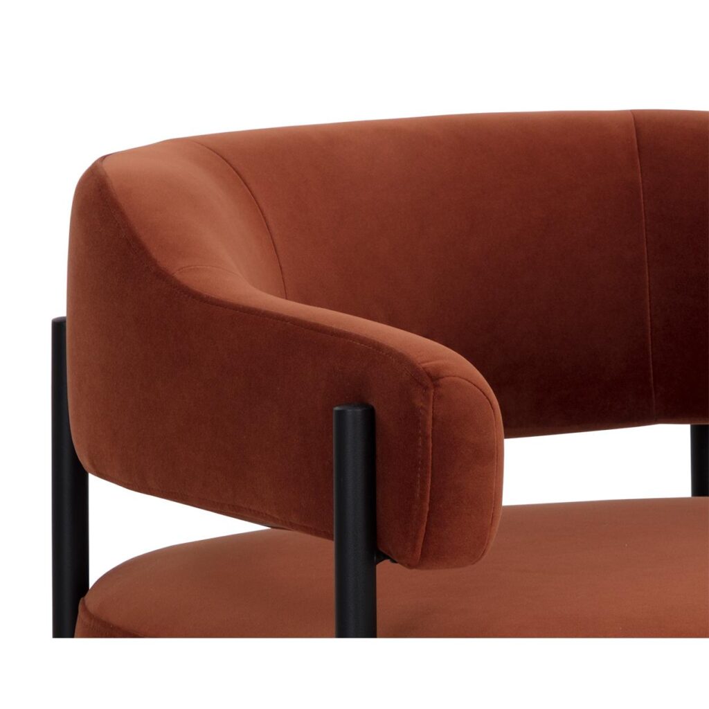 Lola Lounge Chair - Meg Rust - Image 7