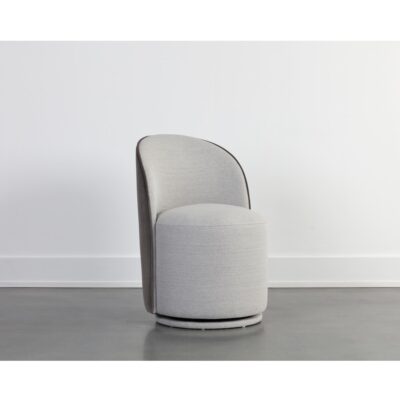 Cavoli Swivel Dining Chair - Mina Light Grey / Meg Ash 109914 109914 CAVOLI SWIVEL DINING CHAIR MINA LIGHT GREY MEG ASH 5