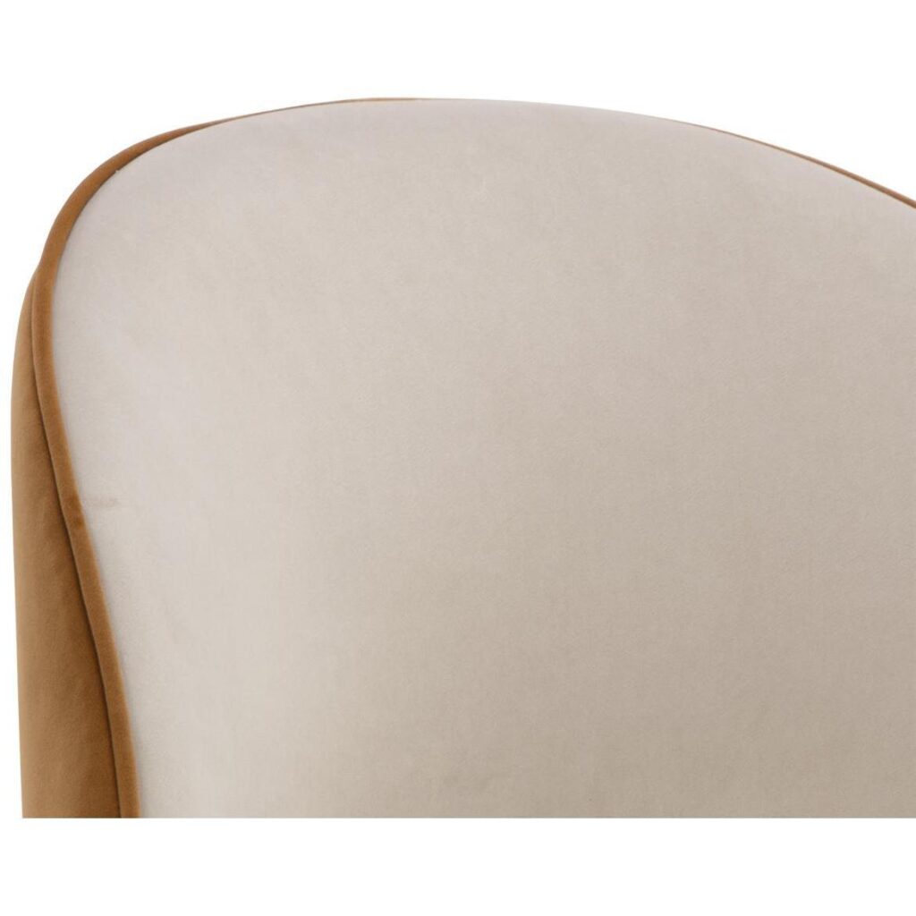 Cavoli Swivel Dining Chair - Meg Taupe / Meg Gold - Image 7