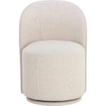 Cavoli Swivel Dining Chair - Effie Linen - Image 2