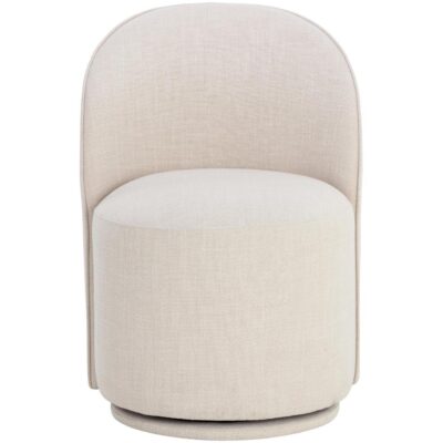 Cavoli Swivel Dining Chair - Effie Linen 109916 109916 CAVOLI SWIVEL DINING CHAIR EFFIE LINEN 1