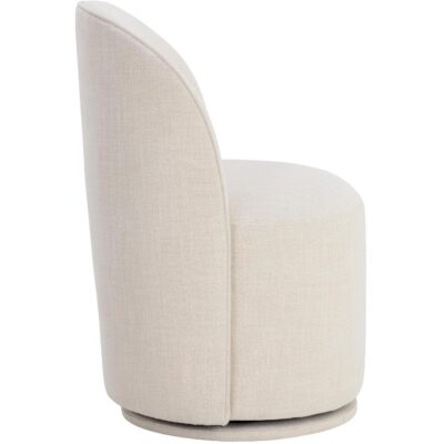 Cavoli Swivel Dining Chair - Effie Linen 109916 109916 CAVOLI SWIVEL DINING CHAIR EFFIE LINEN 2