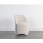 Cavoli Swivel Dining Chair - Effie Linen 109916 109916 CAVOLI SWIVEL DINING CHAIR EFFIE LINEN 5