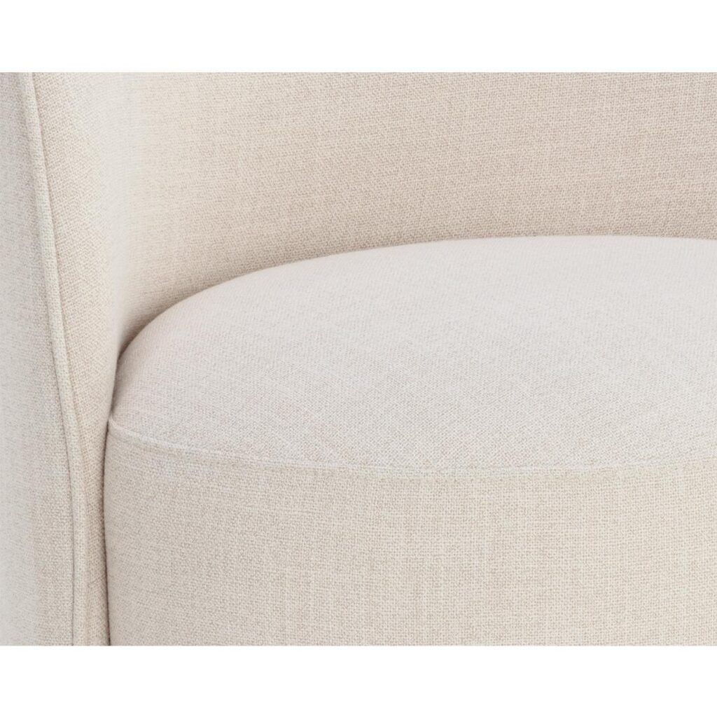 Cavoli Swivel Dining Chair - Effie Linen - Image 6