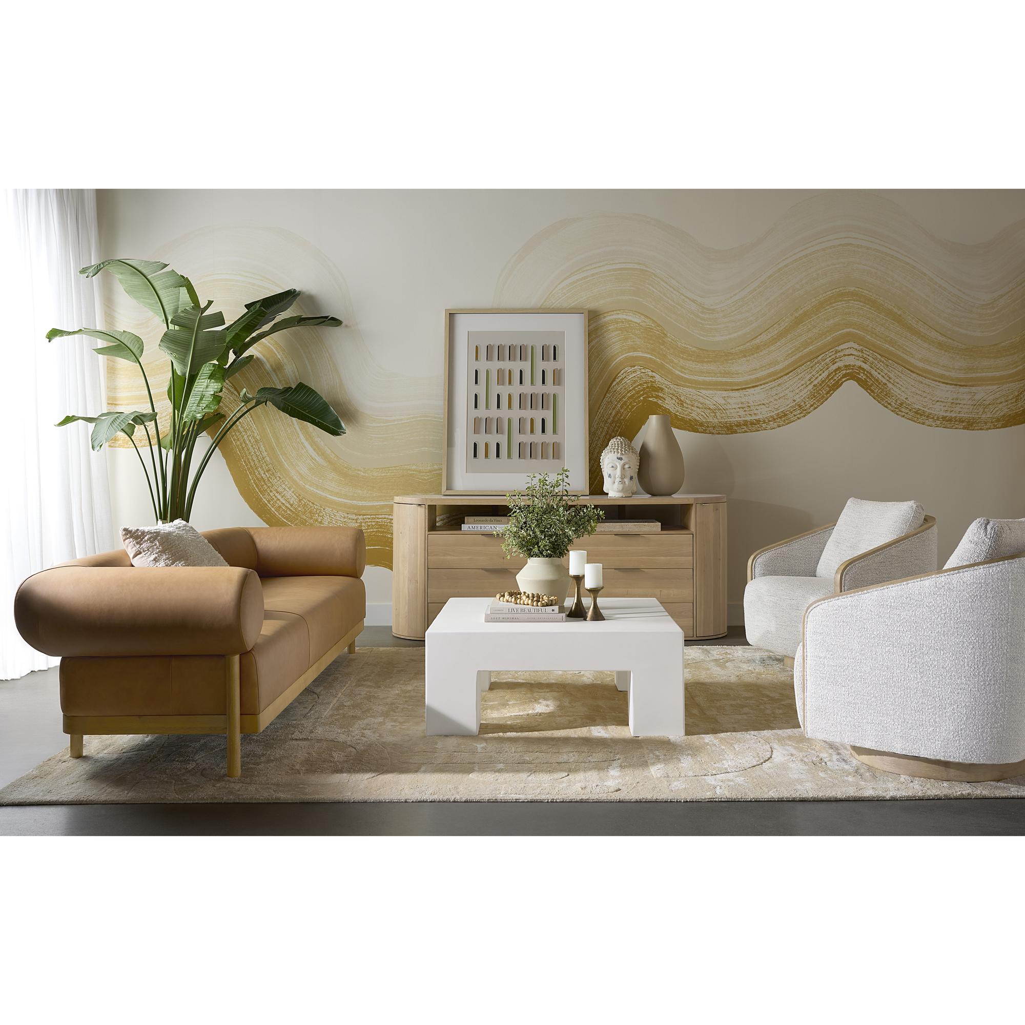 Tasia Swivel Lounge Chair - Merino Cotton 12 Tasia Swivel Lounge Chair - Merino Cotton - Image 12