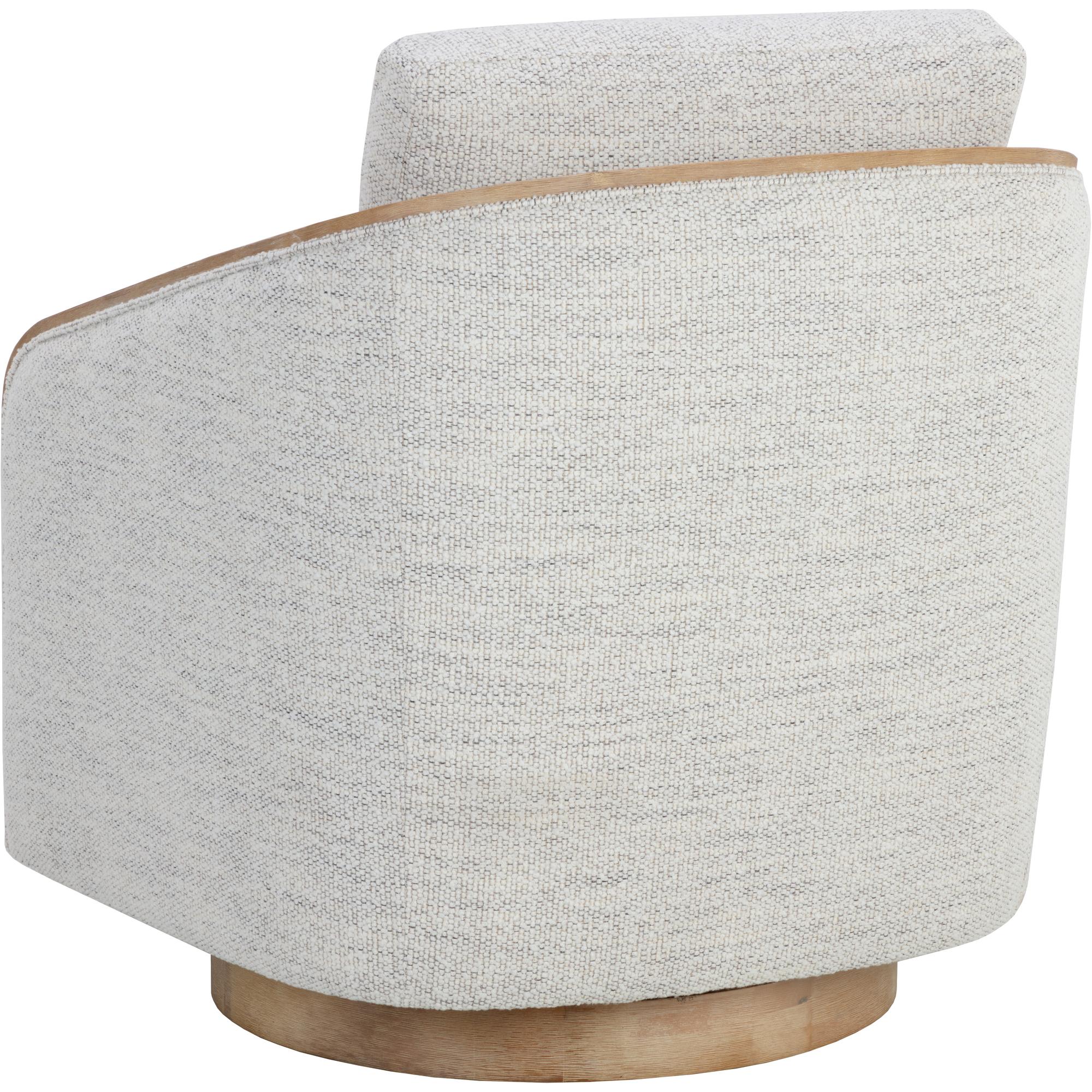 Tasia Swivel Lounge Chair - Merino Cotton 4 Tasia Swivel Lounge Chair - Merino Cotton - Image 4