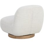 Franze Swivel Lounge Chair - Merino Pearl 109920 109920 FRANZE SWIVEL LOUNGE CHAIR MERINO PEARL 3