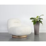 Franze Swivel Lounge Chair - Merino Pearl 109920 109920 FRANZE SWIVEL LOUNGE CHAIR MERINO PEARL 5