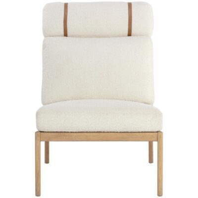 Elanor Lounge Chair - Light Oak - Altro White 110042 110042 ELANOR LOUNGE CHAIR LIGHT OAK ALTRO WHITE 1