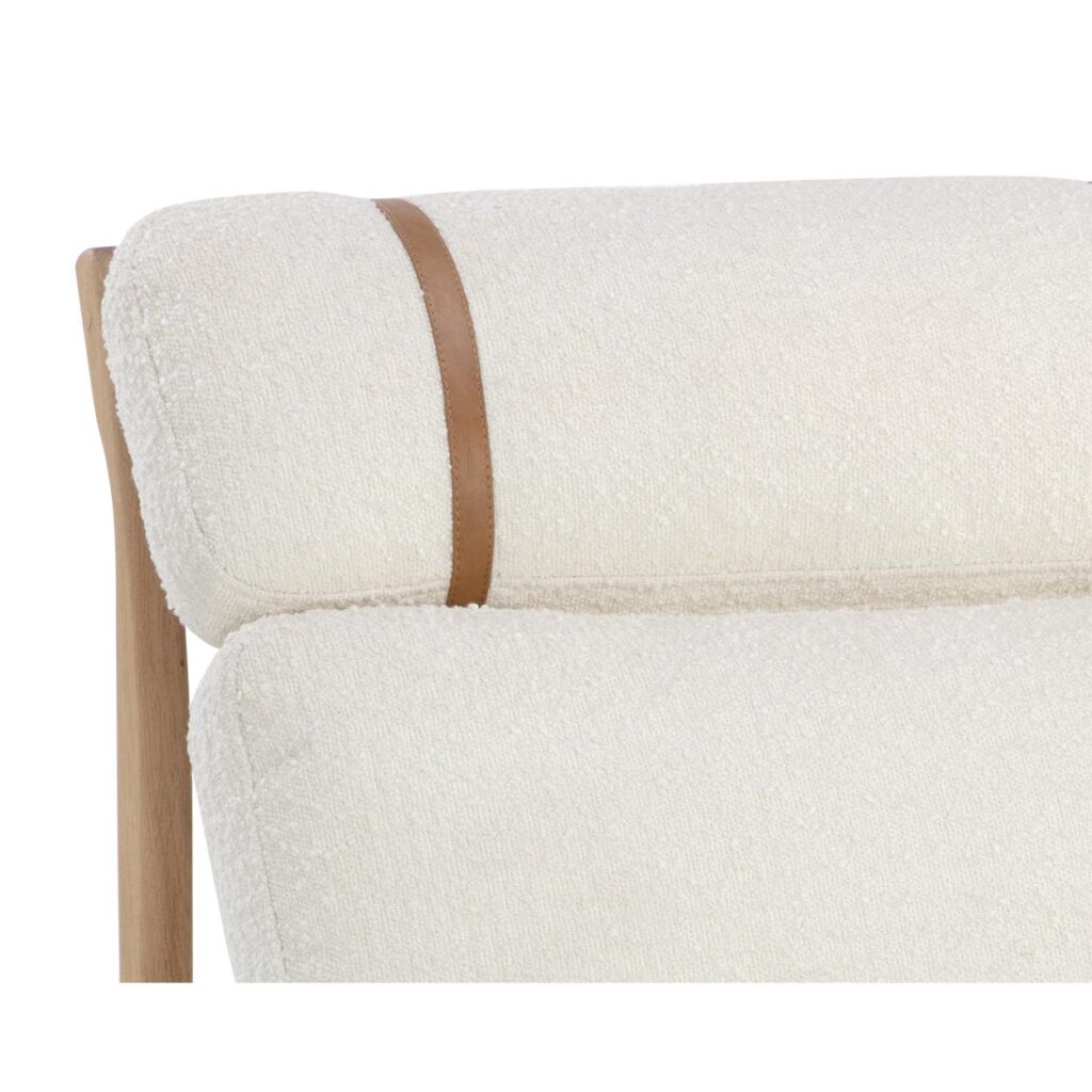 Elanor Lounge Chair - Light Oak - Altro White - Image 7