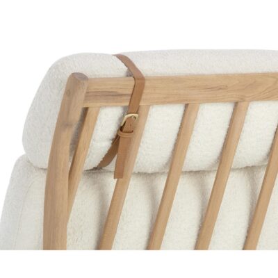 Elanor Lounge Chair - Light Oak - Altro White 110042 110042 ELANOR LOUNGE CHAIR LIGHT OAK ALTRO WHITE 8