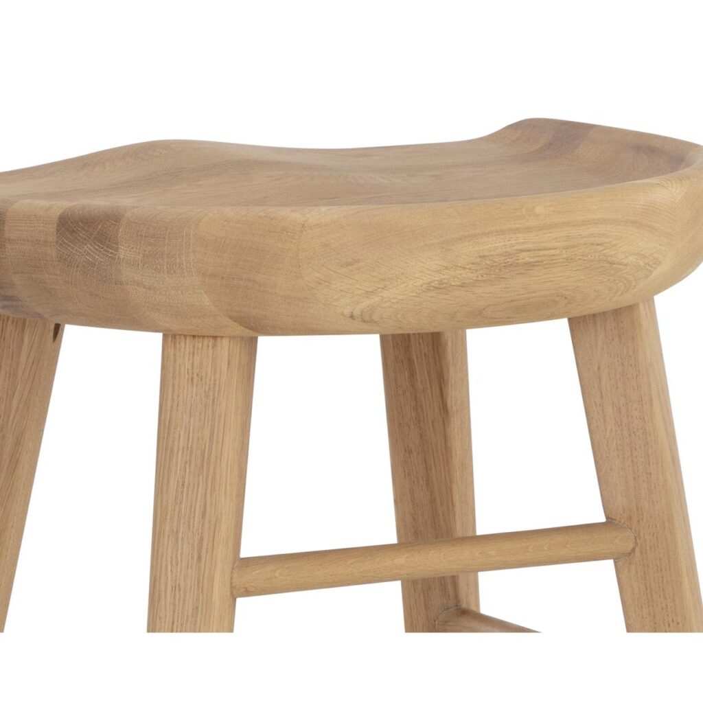 Dominic Counter Stool - Light Oak - Image 8