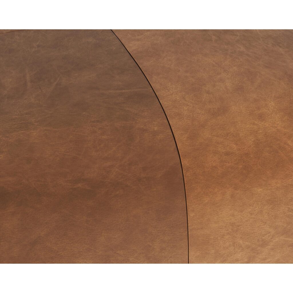 Elio Ottoman - Cognac Leather - Image 4