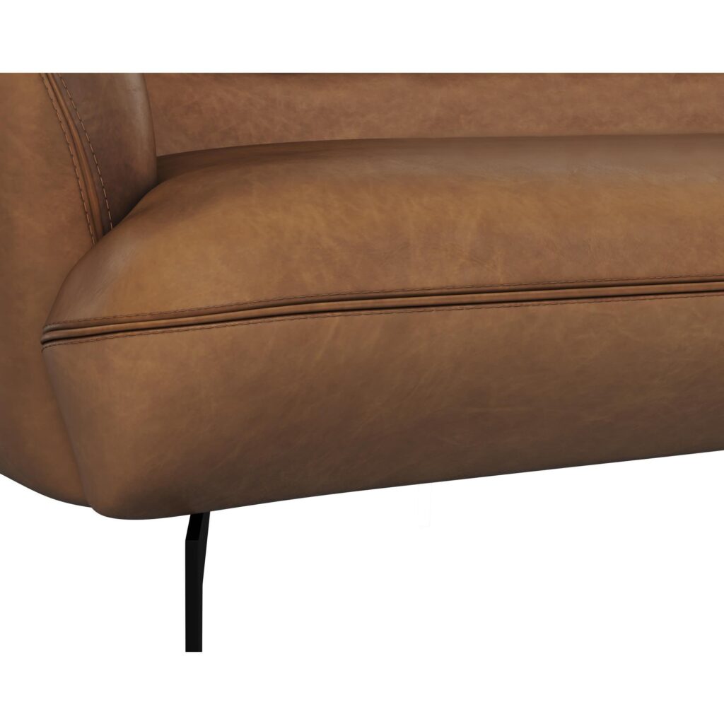 Armani Sofa - Cognac Leather - Image 6