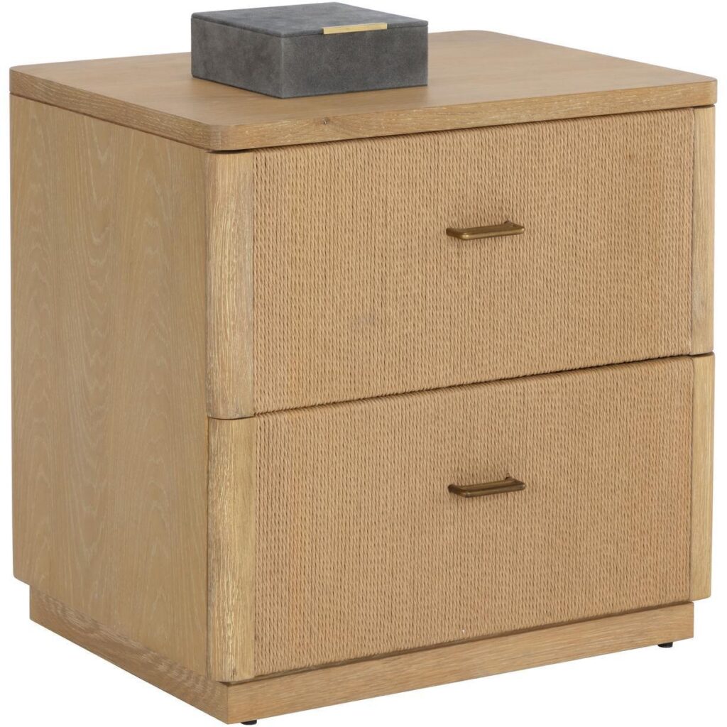 Etienne Nightstand - Rustic Oak