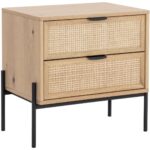 Avida Nightstand - Black - Rustic Oak/Natural 10 Avida Nightstand - Black - Rustic Oak/Natural 110134 110134 AVIDA NIGHTSTAND BLACK RUSTIC OAK NATURAL 1