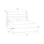 Emmit Bed - Queen - Merino Pearl 19 Emmit Bed - Queen - Merino Pearl - Image 10