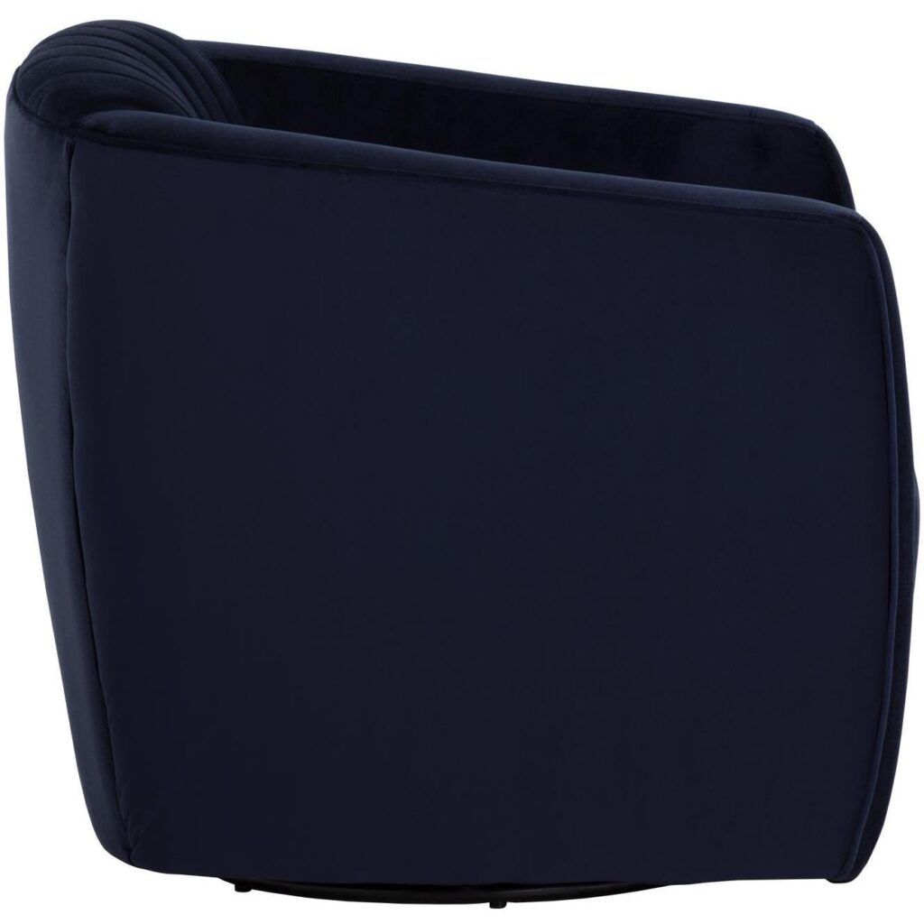 Garrison Swivel Lounge Chair - Abbington Navy - Image 3