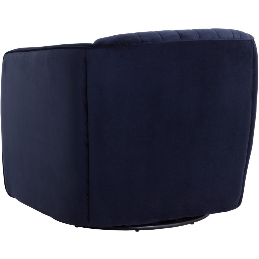 Garrison Swivel Lounge Chair - Abbington Navy - Image 4