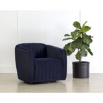 Garrison Swivel Lounge Chair - Abbington Navy 12 Garrison Swivel Lounge Chair - Abbington Navy 110185 110185 GARRISON SWIVEL LOUNGE CHAIR ABBINGTON NAVY 5
