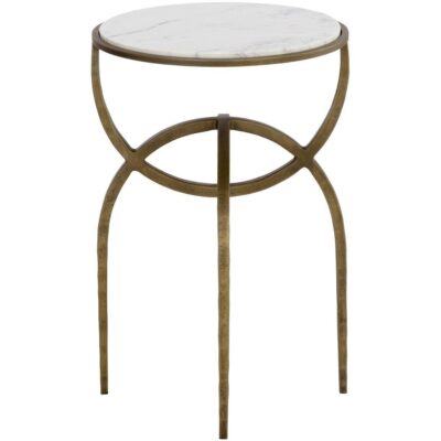 Alicent End Table - White Marble 110188 110188 ALICENT END TABLE WHITE MARBLE 2