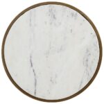 Alicent End Table - White Marble 10 Alicent End Table - White Marble 110188 110188 ALICENT END TABLE WHITE MARBLE 3