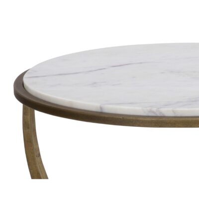 Alicent End Table - White Marble 110188 110188 ALICENT END TABLE WHITE MARBLE 7