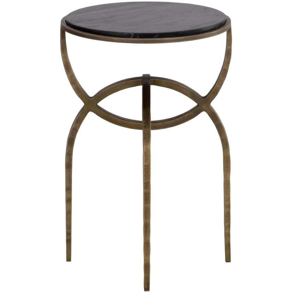 Alicent End Table - Black Marble - Image 3