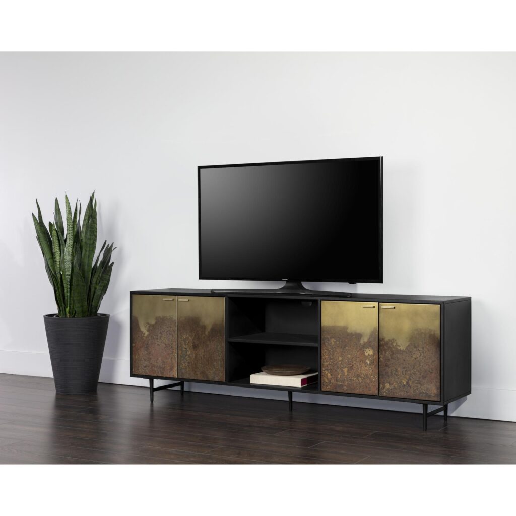 Auburn Media Console And Cabinet - Image 4