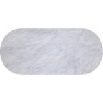 Paloma Dining Table - Oval - White Marble - 84" 9 Paloma Dining Table - Oval - White Marble - 84" - Image 3