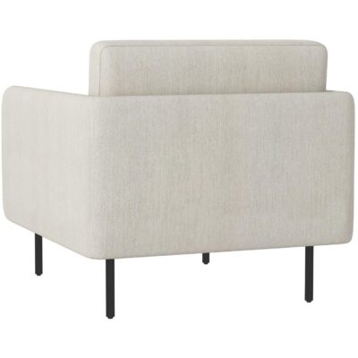 Luella Armchair - Mina Ivory 110257 110257 LUELLA ARMCHAIR MINA IVORY 3