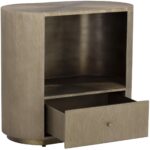 Siena Nightstand - Oval - Antique Brass 10 Siena Nightstand - Oval - Antique Brass 110364 110364 SIENA NIGHTSTAND OVAL ANTIQUE BRASS 3