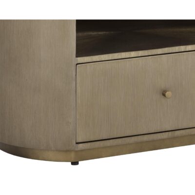 Siena Nightstand - Oval - Antique Brass 110364 110364 SIENA NIGHTSTAND OVAL ANTIQUE BRASS 7