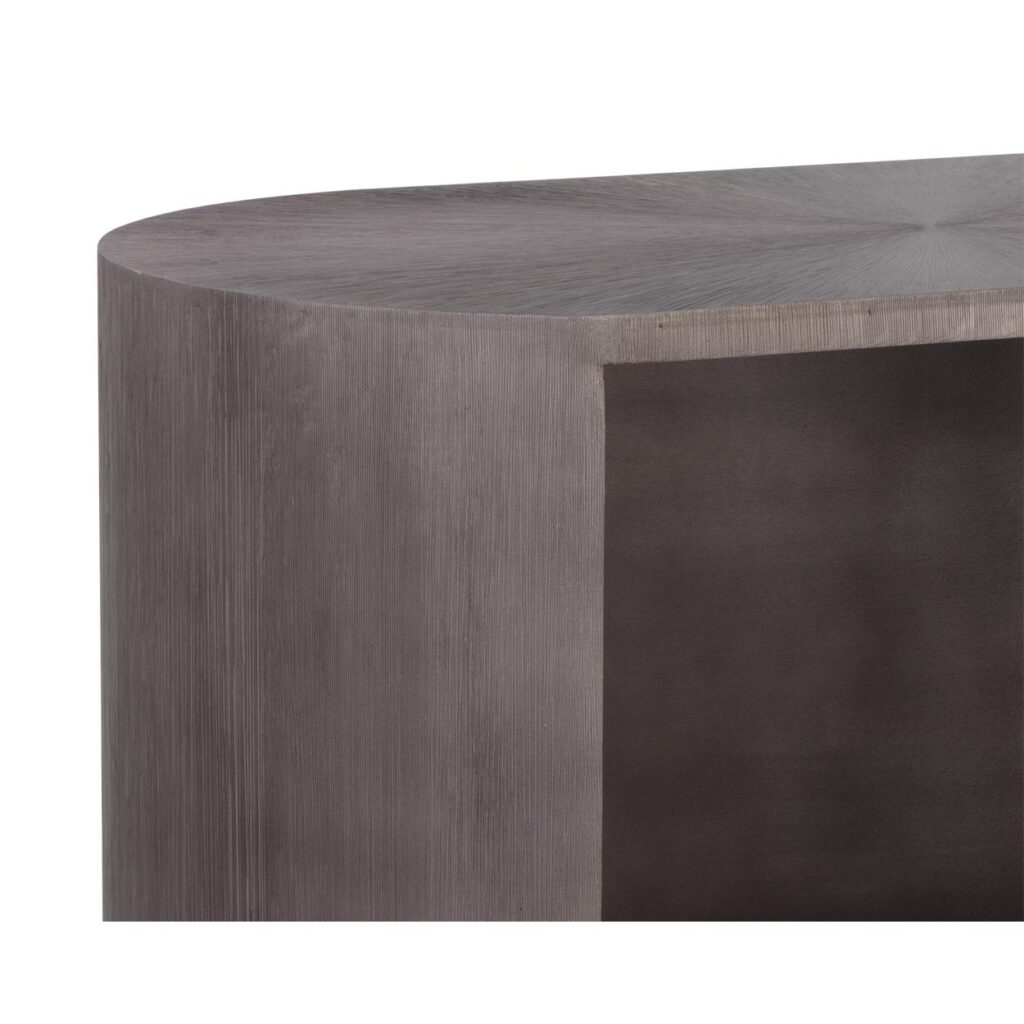 Siena Nightstand - Oval - Gunmetal - Image 6