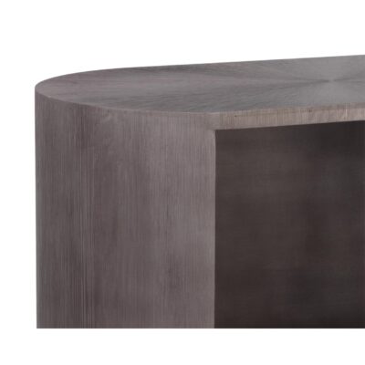 Siena Nightstand - Oval - Gunmetal 110365 110365 SIENA NIGHTSTAND OVAL GUNMETAL 6