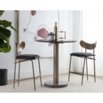 Gibbons Counter Stool - Antique Brass - Charcoal Black Leather 12 Gibbons Counter Stool - Antique Brass - Charcoal Black Leather 110367 110367 GIBBONS COUNTER STOOL ANTIQUE BRASS CHARCOAL BLACK LEATHER 5