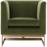 Yvette Armchair - Gold - Meg Olive 9 Yvette Armchair - Gold - Meg Olive 110383 110383 YVETTE ARMCHAIR GOLD MEG OLIVE 1