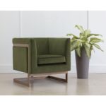 Yvette Armchair - Gold - Meg Olive 12 Yvette Armchair - Gold - Meg Olive 110383 110383 YVETTE ARMCHAIR GOLD MEG OLIVE 5