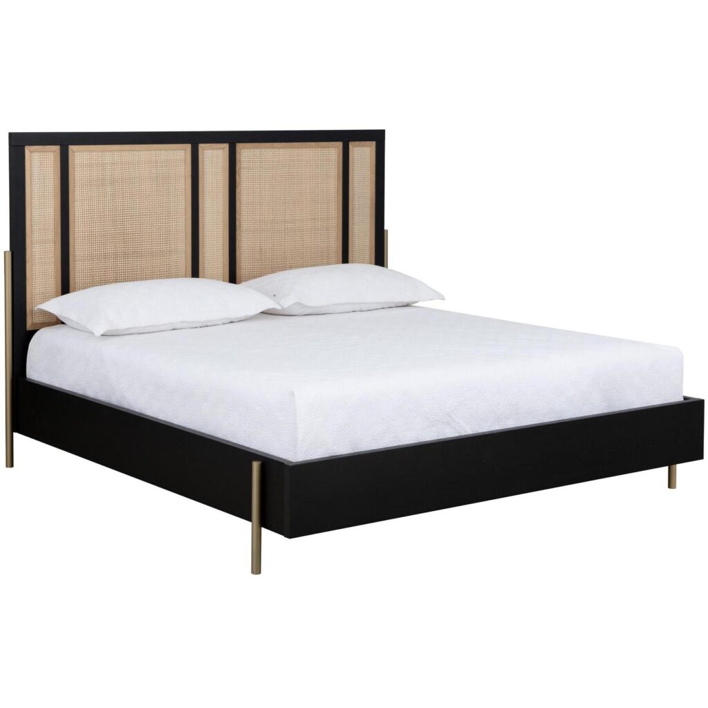 Avida Bed - King - Gold - Black/Natural