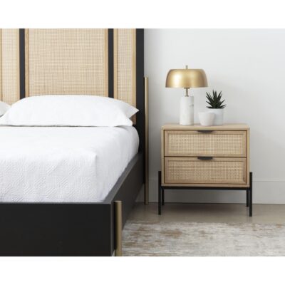 Avida Bed - King - Gold - Black/Natural 110387 110387 AVIDA BED KING GOLD BLACK NATURAL 5