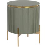 Paloma End Table - Sage Green 12 Paloma End Table - Sage Green 110397 110397 PALOMA END TABLE GOLD SAGE GREEN 4