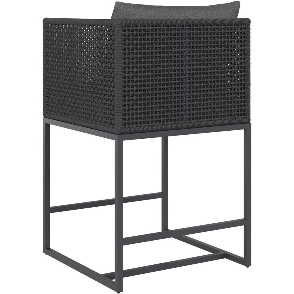 Crete Counter Stool - Dark Grey - Gracebay Grey - Image 3