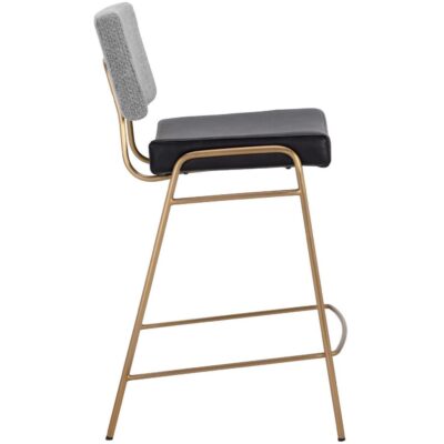 Brinley Counter Stool - Gold - Nightfall Black / Chacha Grey 110471 110471 BRINLEY COUNTER STOOL GOLD NIGHTFALL BLACK CHACHA GREY 2