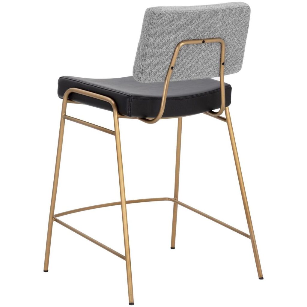 Brinley Counter Stool - Gold - Nightfall Black / Chacha Grey - Image 4