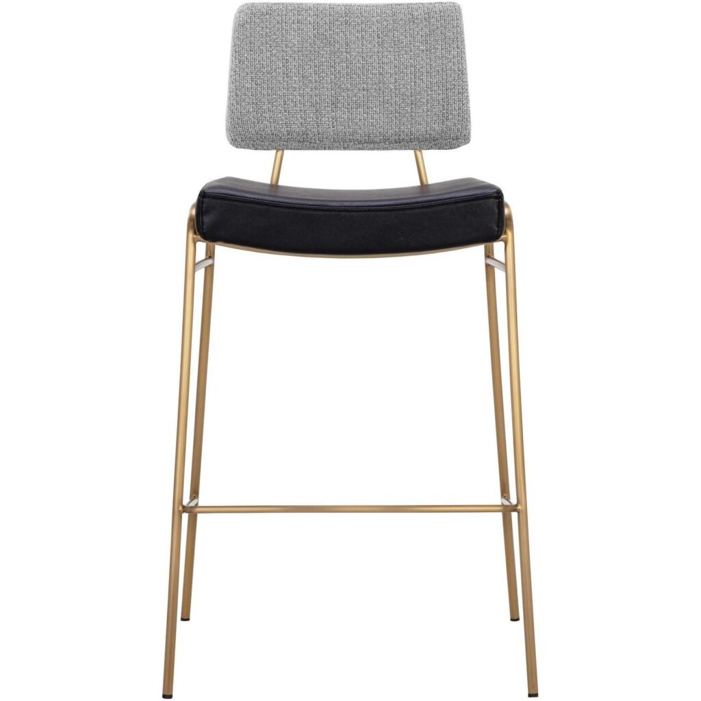 Brinley Barstool - Gold - Nightfall Black / Chacha Grey - Image 2